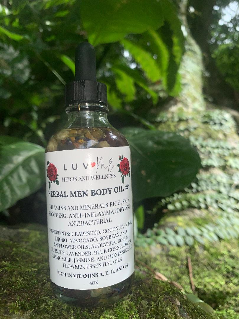 Herbal Men's Body Oil